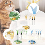 Maxbell Interactive Cat Toy Detachable Unique for Indoor Cats for Ideal Gift Playing Cream yellow
