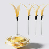 Maxbell Interactive Cat Toy Detachable Unique for Indoor Cats for Ideal Gift Playing Cream yellow