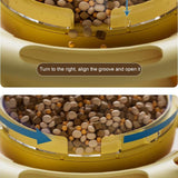 Maxbell Interactive Cat Toy Detachable Unique for Indoor Cats for Ideal Gift Playing Cream yellow