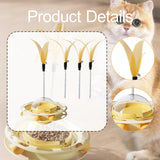 Maxbell Interactive Cat Toy Detachable Unique for Indoor Cats for Ideal Gift Playing Cream yellow