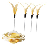 Maxbell Interactive Cat Toy Detachable Unique for Indoor Cats for Ideal Gift Playing Cream yellow