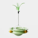 Maxbell Interactive Cat Toy Detachable Unique for Indoor Cats for Ideal Gift Playing Green