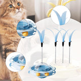 Maxbell Interactive Cat Toy Detachable Unique for Indoor Cats for Ideal Gift Playing Blue