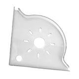 Maxbell Corner Fish Tank Shelf Organizer Coral Frag Holder for Family Adults Friends White