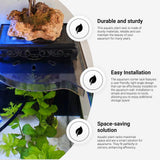 Maxbell Corner Fish Tank Shelf Organizer Coral Frag Holder for Family Adults Friends Yellow