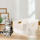 Maxbell Cat Litter Box Cage Accessories High Sided for Small Animals Kitten Hamsters L