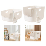 Maxbell Cat Litter Box Cage Accessories High Sided for Small Animals Kitten Hamsters L