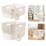 Maxbell Cat Litter Box Cage Accessories High Sided for Small Animals Kitten Hamsters L