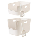 Maxbell Cat Litter Box Cage Accessories High Sided for Small Animals Kitten Hamsters L