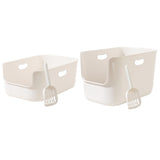 Maxbell Cat Litter Box Cage Accessories High Sided for Small Animals Kitten Hamsters L