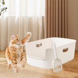 Maxbell Cat Litter Box Cage Accessories High Sided for Small Animals Kitten Hamsters L