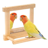Maxbell Birds Mirror for Cage Hummingbird Bird Perches for Conures Cockatiels Canary