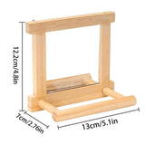 Maxbell Birds Mirror for Cage Hummingbird Bird Perches for Conures Cockatiels Canary