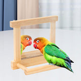 Maxbell Birds Mirror for Cage Hummingbird Bird Perches for Conures Cockatiels Canary