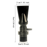 Maxbell Fish Tank Duckbill Nozzle for Circulating Pump Adjustable Black Water Outlet Length 90mm