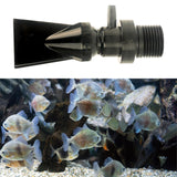 Maxbell Fish Tank Duckbill Nozzle for Circulating Pump Adjustable Black Water Outlet Length 90mm