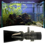 Maxbell Fish Tank Duckbill Nozzle for Circulating Pump Adjustable Black Water Outlet Length 90mm