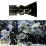 Maxbell Fish Tank Duckbill Nozzle for Circulating Pump Adjustable Black Water Outlet Length 63mm