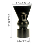 Maxbell Fish Tank Duckbill Nozzle for Circulating Pump Adjustable Black Water Outlet Length 63mm
