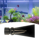 Maxbell Fish Tank Duckbill Nozzle for Circulating Pump Adjustable Black Water Outlet Length 112mm