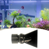 Maxbell Fish Tank Duckbill Nozzle for Circulating Pump Adjustable Black Water Outlet Length 74mm