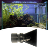 Maxbell Fish Tank Duckbill Nozzle for Circulating Pump Adjustable Black Water Outlet Length 74mm