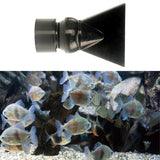 Maxbell Fish Tank Duckbill Nozzle for Circulating Pump Adjustable Black Water Outlet Length 74mm