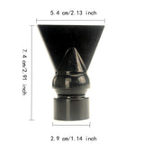 Maxbell Fish Tank Duckbill Nozzle for Circulating Pump Adjustable Black Water Outlet Length 74mm
