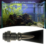 Maxbell Fish Tank Duckbill Nozzle for Circulating Pump Adjustable Black Water Outlet Length 140mm