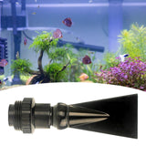 Maxbell Fish Tank Duckbill Nozzle for Circulating Pump Adjustable Black Water Outlet Length 140mm