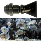 Maxbell Fish Tank Duckbill Nozzle for Circulating Pump Adjustable Black Water Outlet Length 103mm