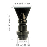 Maxbell Fish Tank Duckbill Nozzle for Circulating Pump Adjustable Black Water Outlet Length 103mm