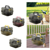 Maxbell Large Hamster Cage Small Animal Travel Case for Guinea Pigs Gerbils Hedgehog black