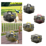 Maxbell Large Hamster Cage Small Animal Travel Case for Guinea Pigs Gerbils Hedgehog black