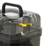 Maxbell Large Hamster Cage Small Animal Travel Case for Guinea Pigs Gerbils Hedgehog black