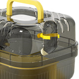 Maxbell Large Hamster Cage Small Animal Travel Case for Guinea Pigs Gerbils Hedgehog yellow