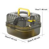 Maxbell Large Hamster Cage Small Animal Travel Case for Guinea Pigs Gerbils Hedgehog yellow