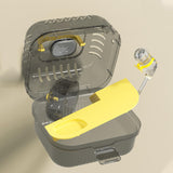 Maxbell Large Hamster Cage Small Animal Travel Case for Guinea Pigs Gerbils Hedgehog yellow