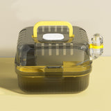 Maxbell Large Hamster Cage Small Animal Travel Case for Guinea Pigs Gerbils Hedgehog yellow