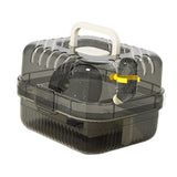 Maxbell Large Hamster Cage Small Animal Travel Case for Guinea Pigs Gerbils Hedgehog white