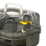 Maxbell Large Hamster Cage Small Animal Travel Case for Guinea Pigs Gerbils Hedgehog white