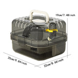 Maxbell Large Hamster Cage Small Animal Travel Case for Guinea Pigs Gerbils Hedgehog white