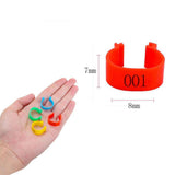 Maxbell 100Pcs Bird Leg Bands Bird Identification Leg Bands for Small Poultry Quails