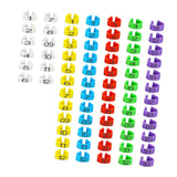 Maxbell 100Pcs Bird Leg Bands Bird Identification Leg Bands for Small Poultry Quails