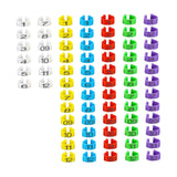 Maxbell 100Pcs Bird Leg Bands Bird Identification Leg Bands for Small Poultry Quails