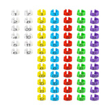 Maxbell 100Pcs Bird Leg Bands Bird Identification Leg Bands for Small Poultry Quails
