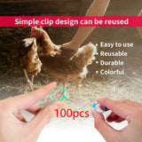 Maxbell 100Pcs Bird Leg Bands Bird Identification Leg Bands for Small Poultry Quails