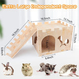 Maxbell Hamster House and Habitat Cage Accessories for Dwarf Mice Chinchilla Hamster