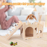 Maxbell Hamster House and Habitat Cage Accessories for Dwarf Mice Chinchilla Hamster