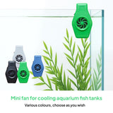 Maxbell Aquarium Small Fan Fish Tank Cooling Fan for Hamsters Freshwater Saltwater Green